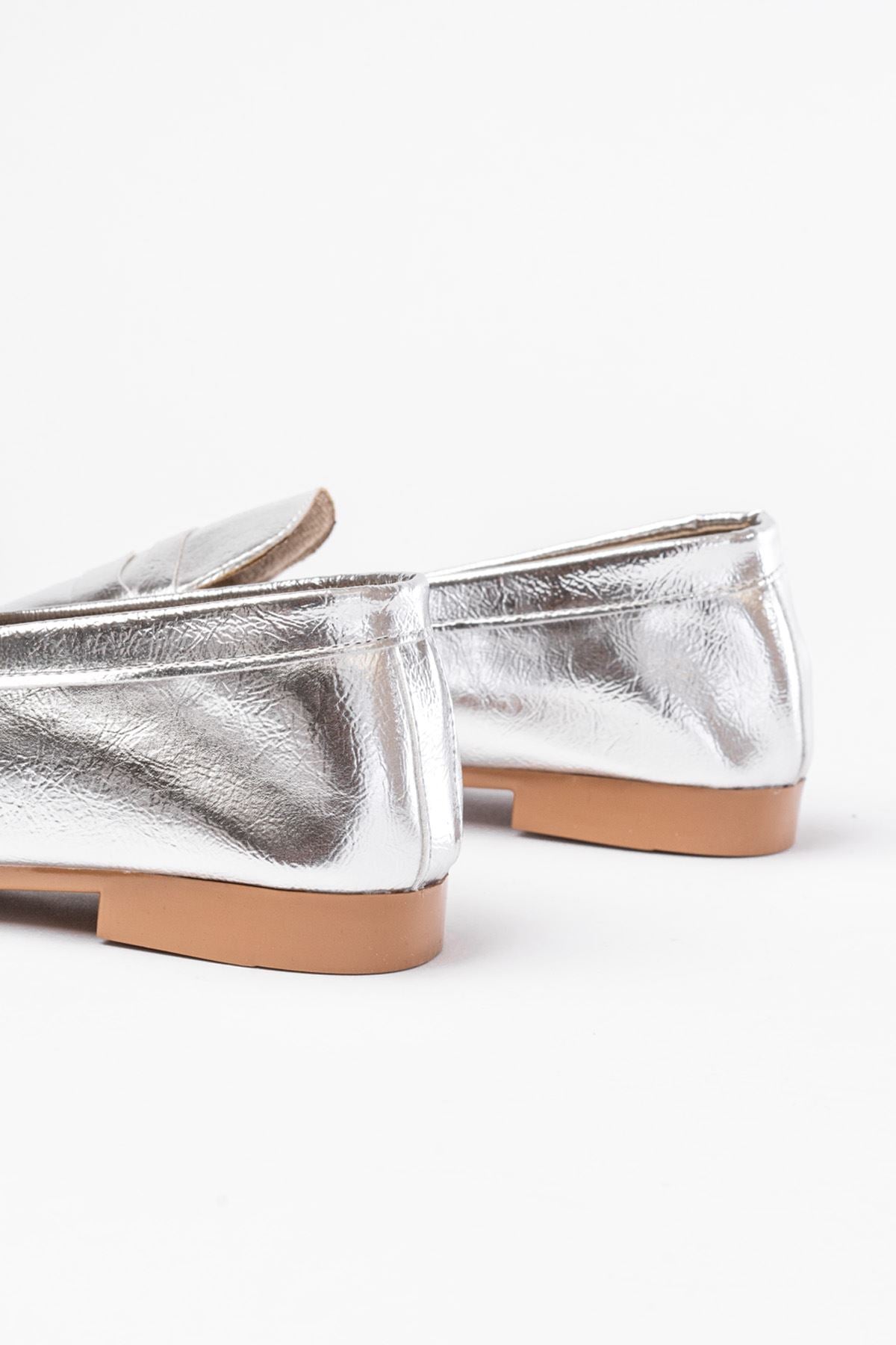 Ayakkabı Aşkı 302 Gümüş Günlük Kadın Babet