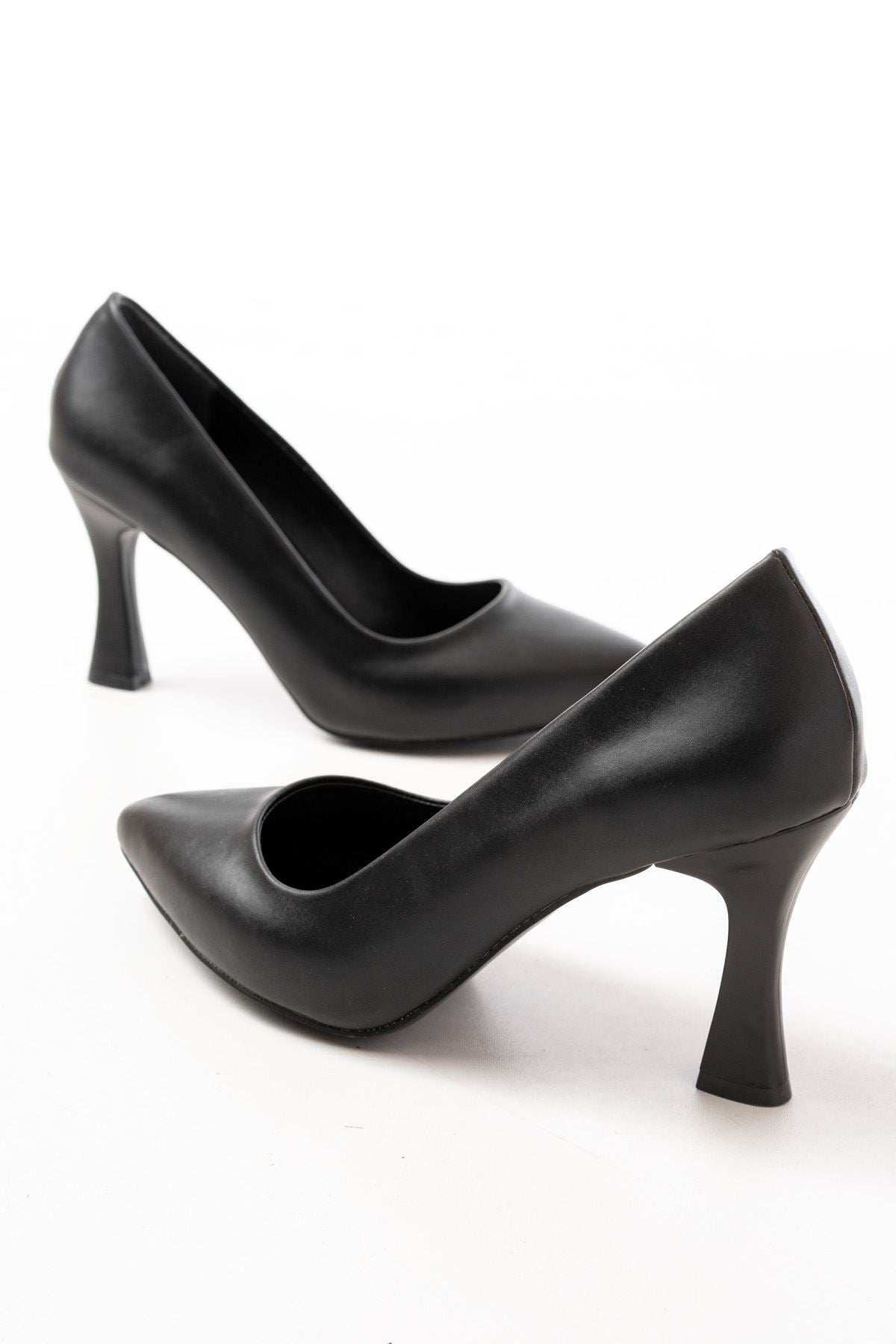 Ayakkabı Aşkı Siyah Günlük 9 cm Topuklu Bayan Stiletto Ayakkabı