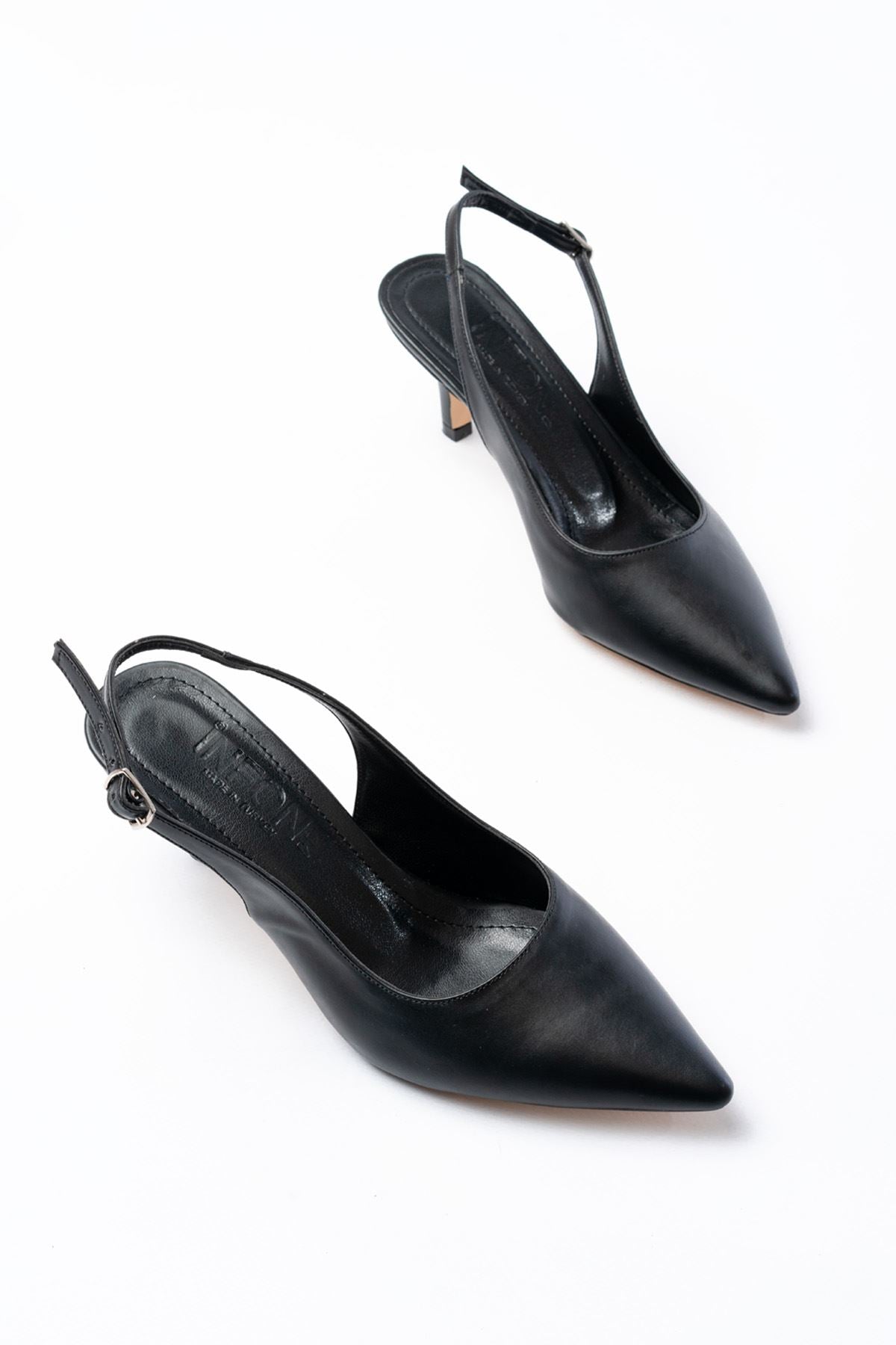 Ayakkabı Aşkı Siyah Günlük 7 cm Topuklu Kadın Ayakkabı