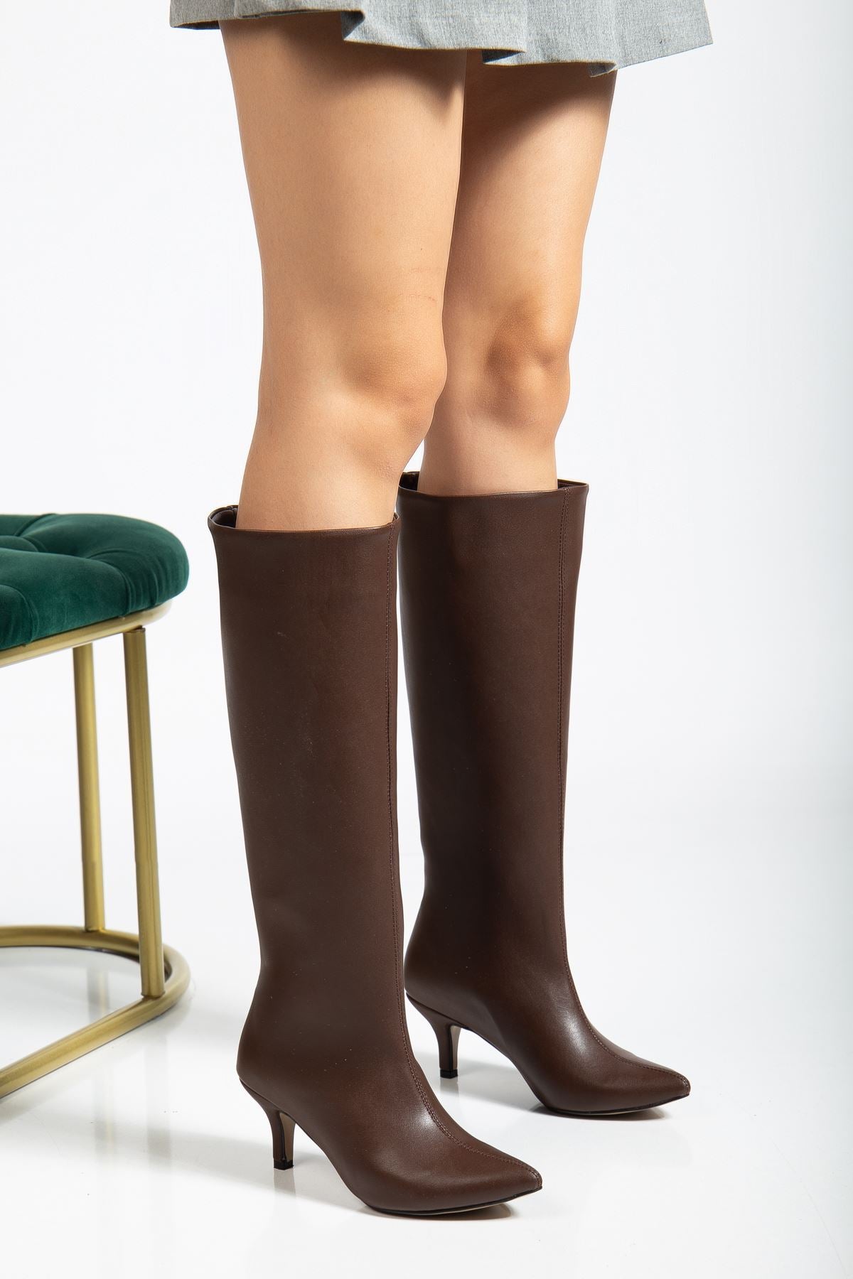 Ayakkabı Aşkı Açık Kahve Günlük Kadın Çizme