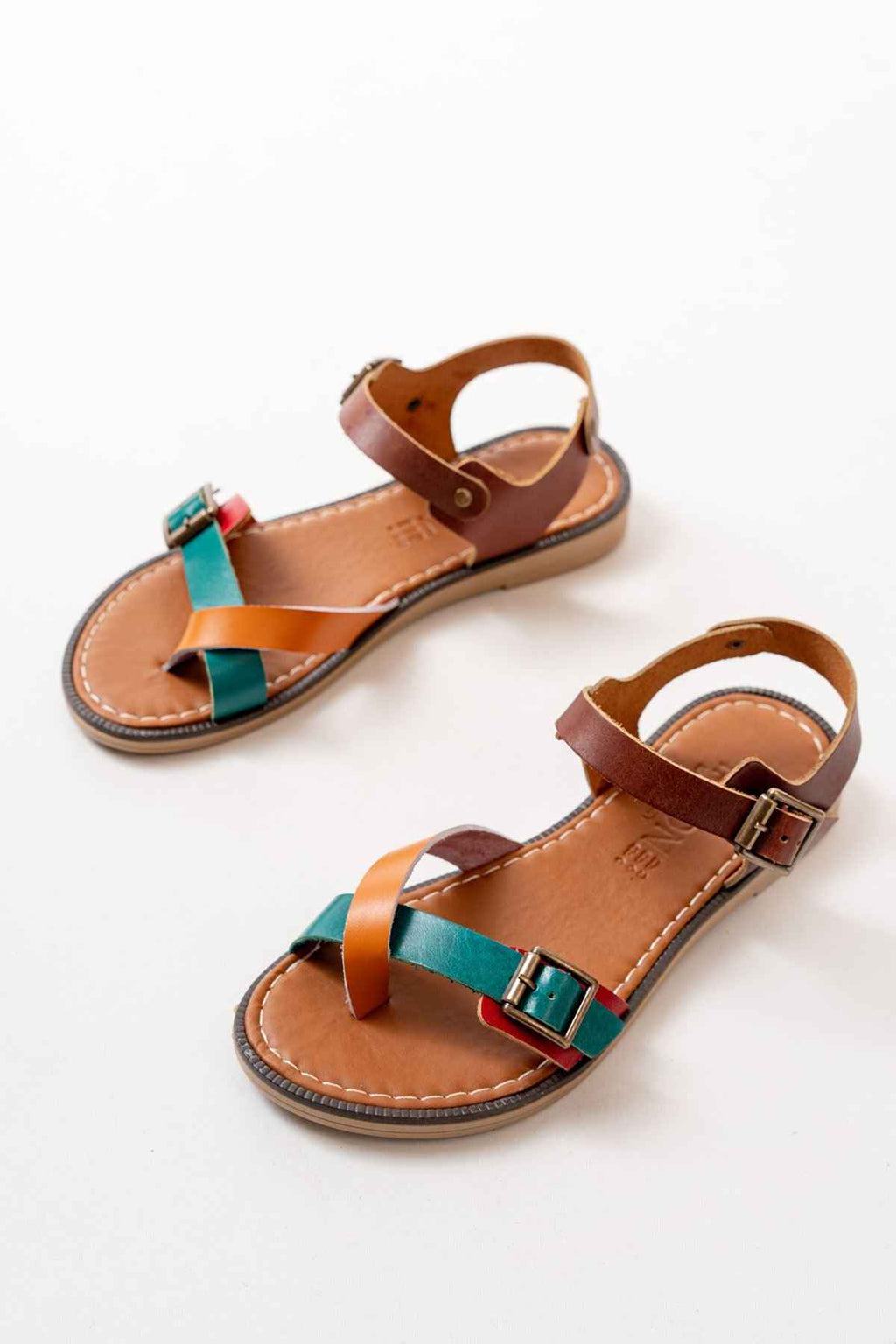 Ayakkabı Aşkı 205-091 Multi Ortopedik Hakiki Deri Kadın Sandalet