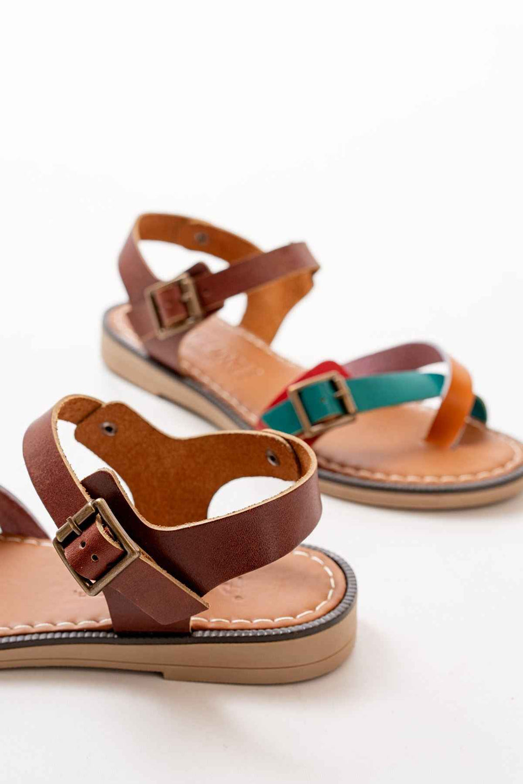 Ayakkabı Aşkı 205-091 Multi Ortopedik Hakiki Deri Kadın Sandalet