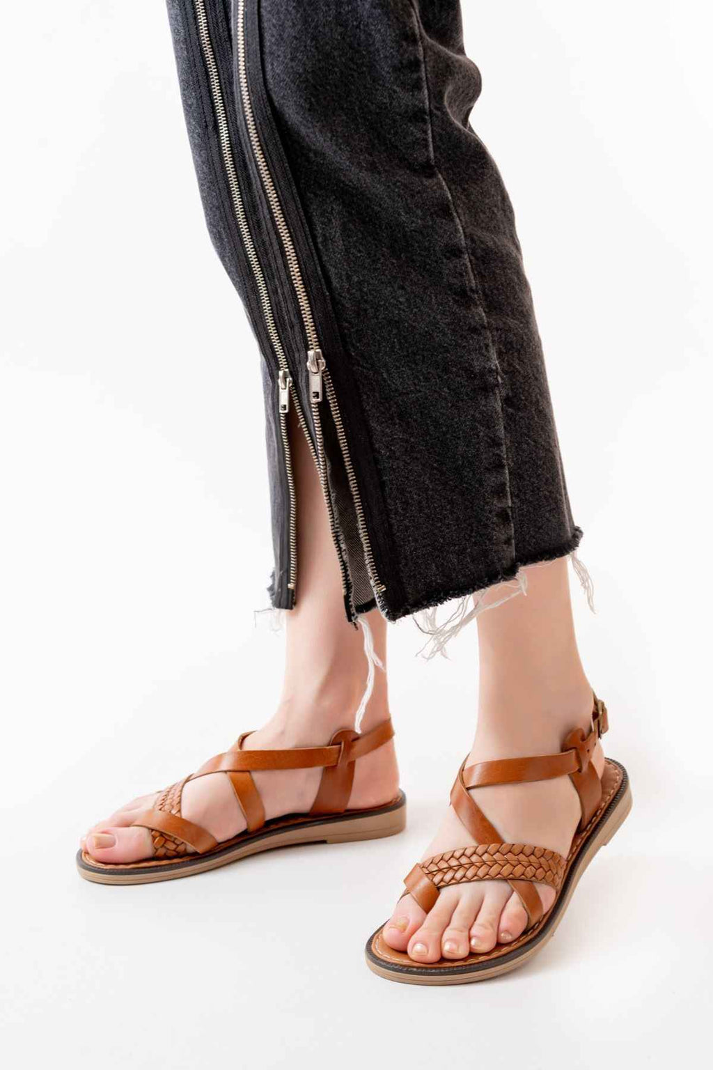 Ayakkabı Aşkı 205-09 Taba Ortopedik Hakiki Deri Kadın Sandalet