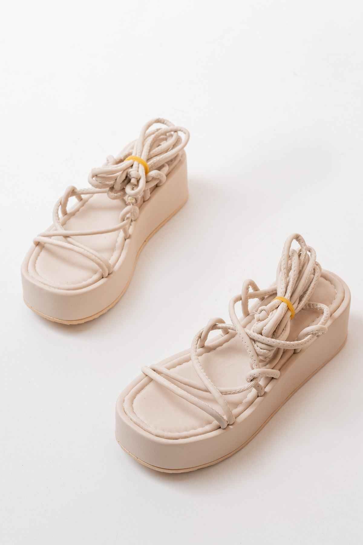 Ayakkabı Aşkı 861-1021 Nut Dolgu Kadın Sandalet