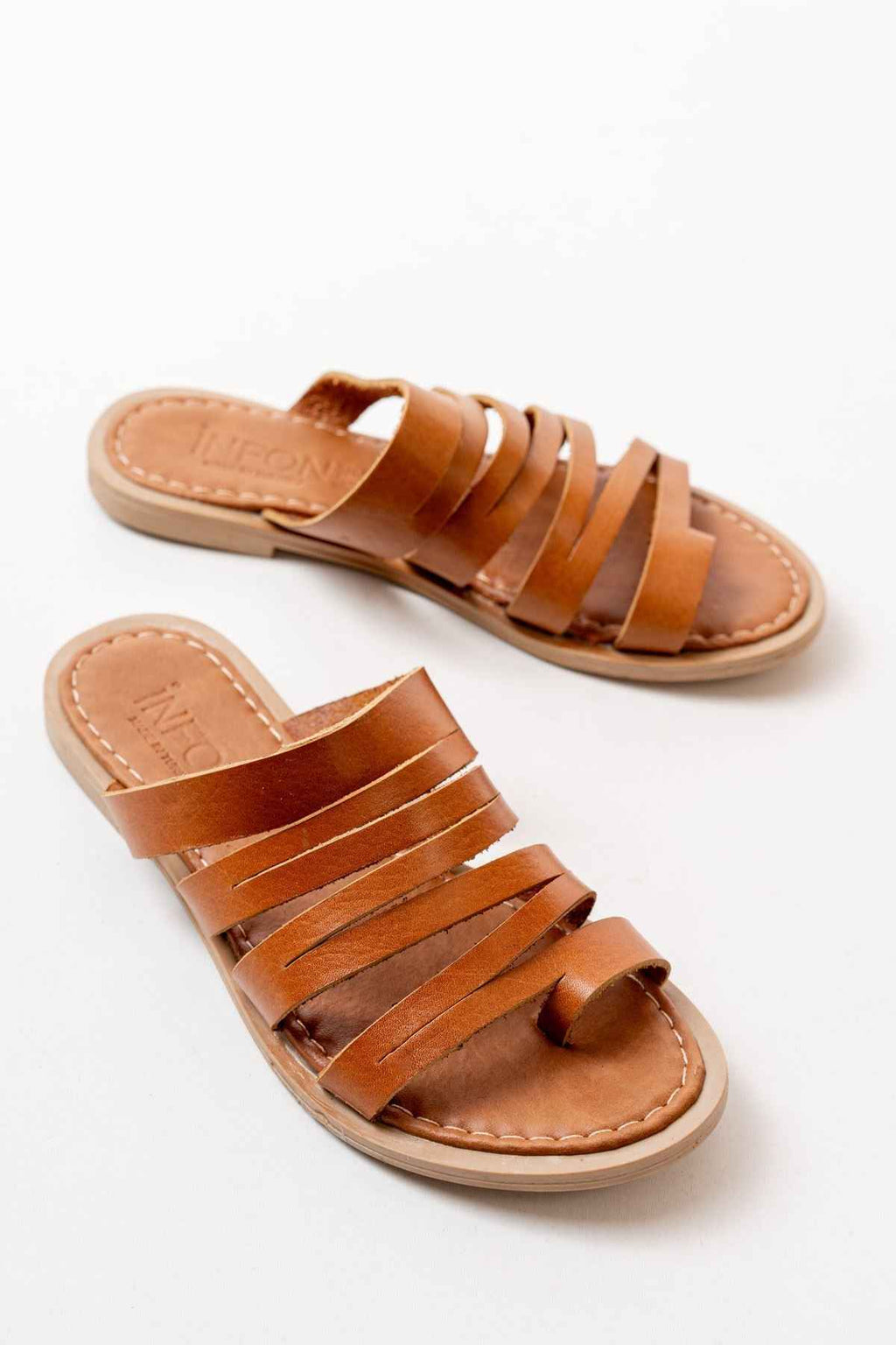 Ayakkabı Aşkı 169-082 Taba Ortopedik Hakiki Deri Kadın Terlik