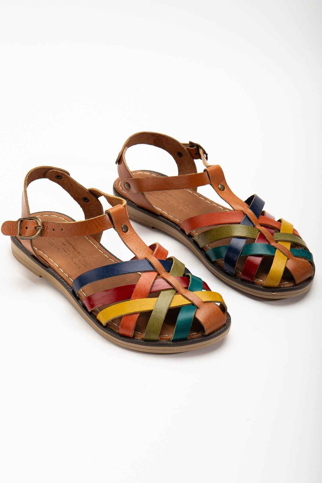 Ayakkabı Aşkı 205-02 Taba Multi Ortopedik Hakiki Deri Kadın Sandalet