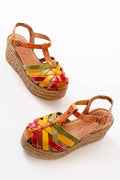 Ayakkabı Aşkı 684-02 Multi Ortopedik Hakiki Deri Dolgu Kadın Sandalet