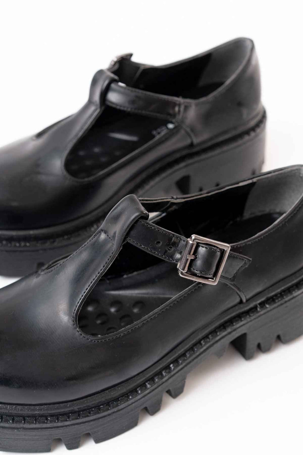 Ayakkabı Aşkı 868-757 Siyah Rugan Günlük Yüksek Tabanlı Loafer Ayakkabı