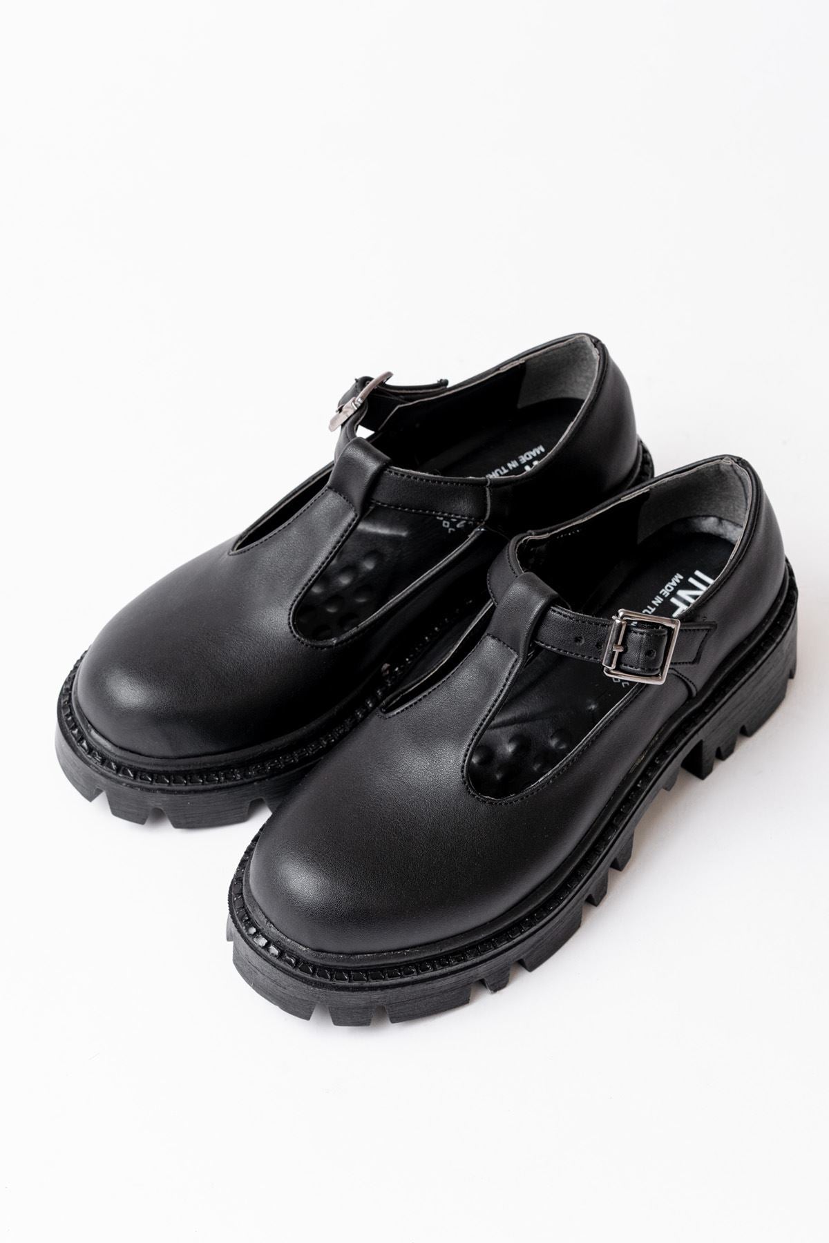 Ayakkabı Aşkı Siyah Günlük Yüksek Tabanlı Loafer Ayakkabı