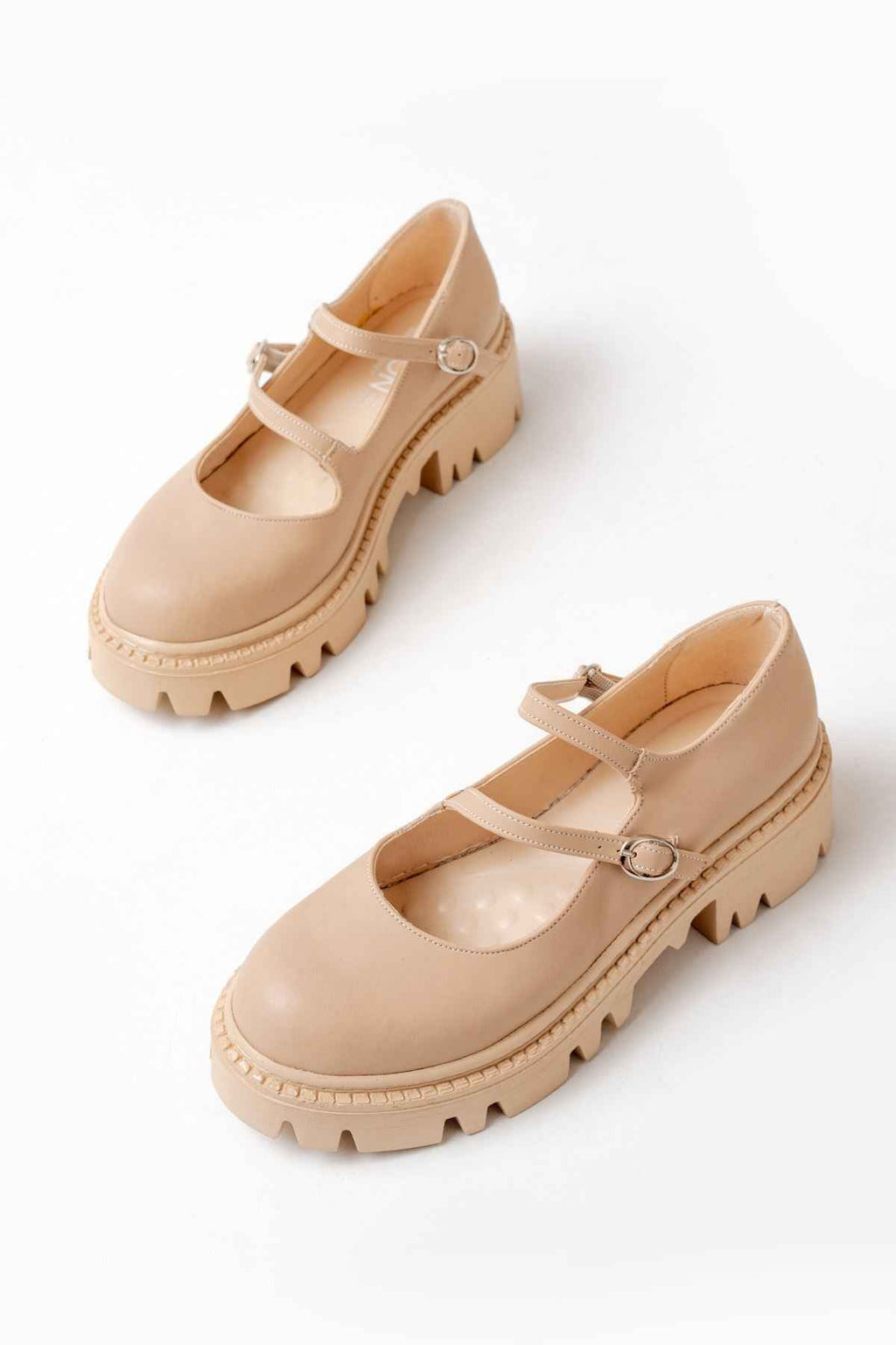 Ayakkabı Aşkı 868-756 Nut Günlük Yüksek Tabanlı Loafer Ayakkabı