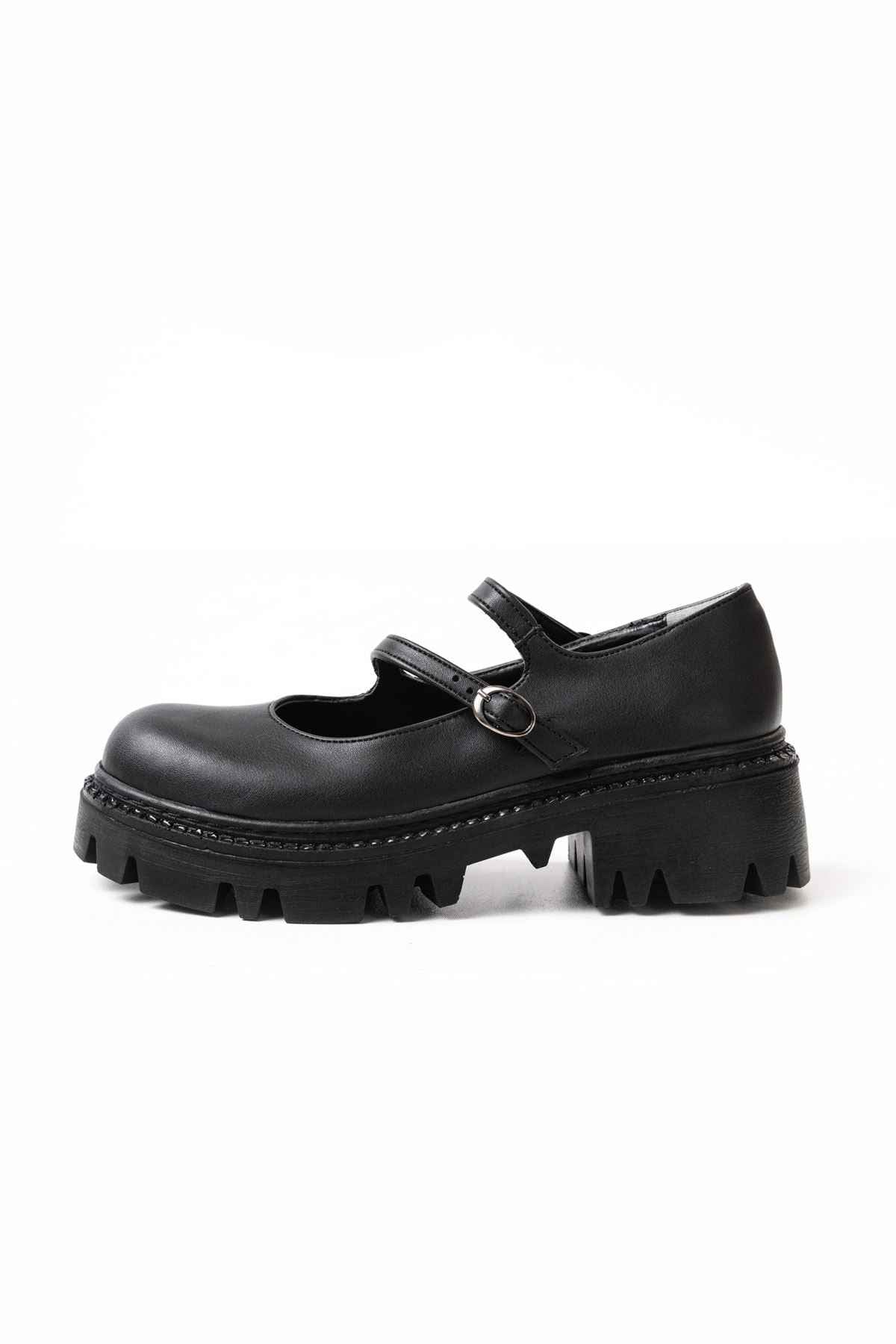 Ayakkabı Aşkı 868-756 Siyah Günlük Yüksek Tabanlı Loafer Ayakkabı