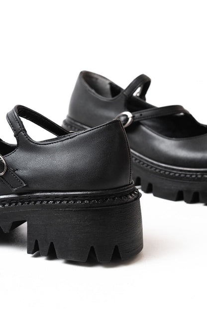 Ayakkabı Aşkı Siyah Günlük Yüksek Tabanlı Loafer Ayakkabı
