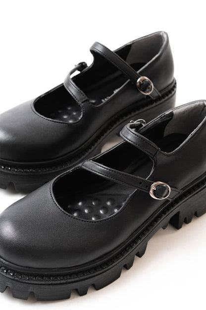 Ayakkabı Aşkı Siyah Günlük Yüksek Tabanlı Loafer Ayakkabı