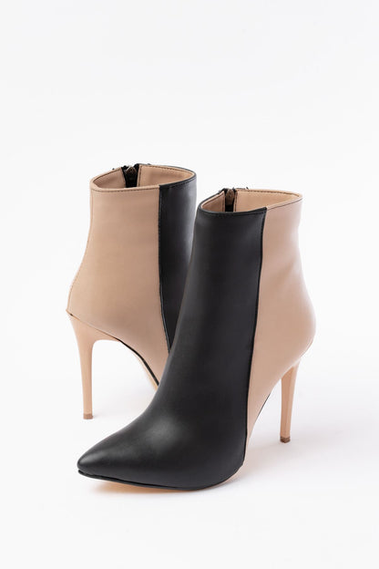 Ayakkabı Aşkı Siyah Yüksek İnce Topuklu Fermuarlı Kadın Bot