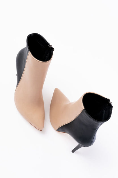 Ayakkabı Aşkı Nut Yüksek İnce Topuklu Fermuarlı Kadın Bot