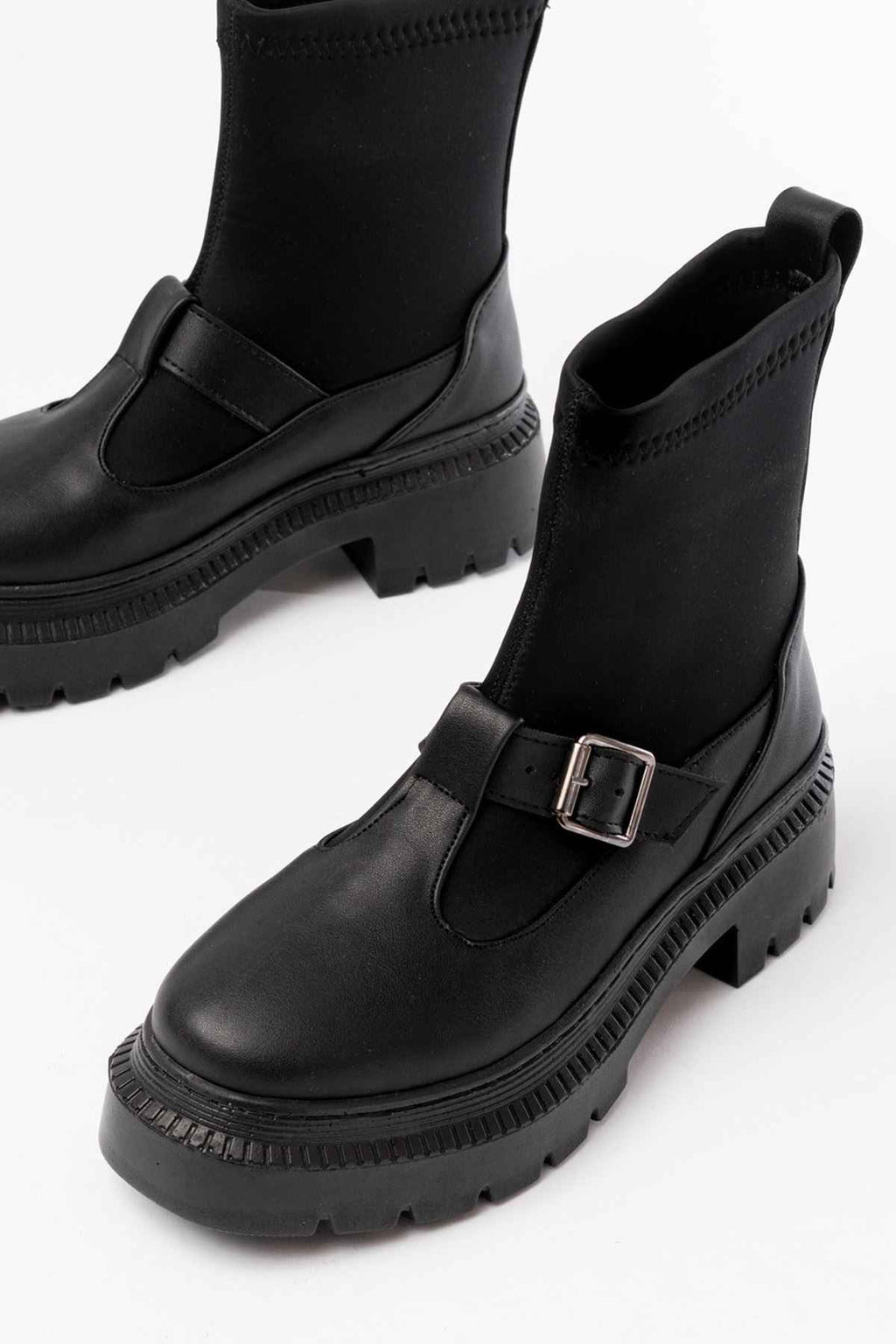 Ayakkabı Aşkı 236-2034 Siyah Streç Günlük Kadın Bot