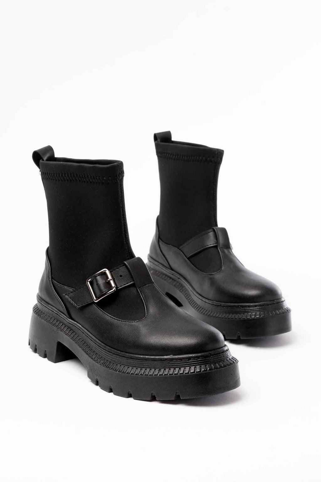 Ayakkabı Aşkı 236-2034 Siyah Streç Günlük Kadın Bot