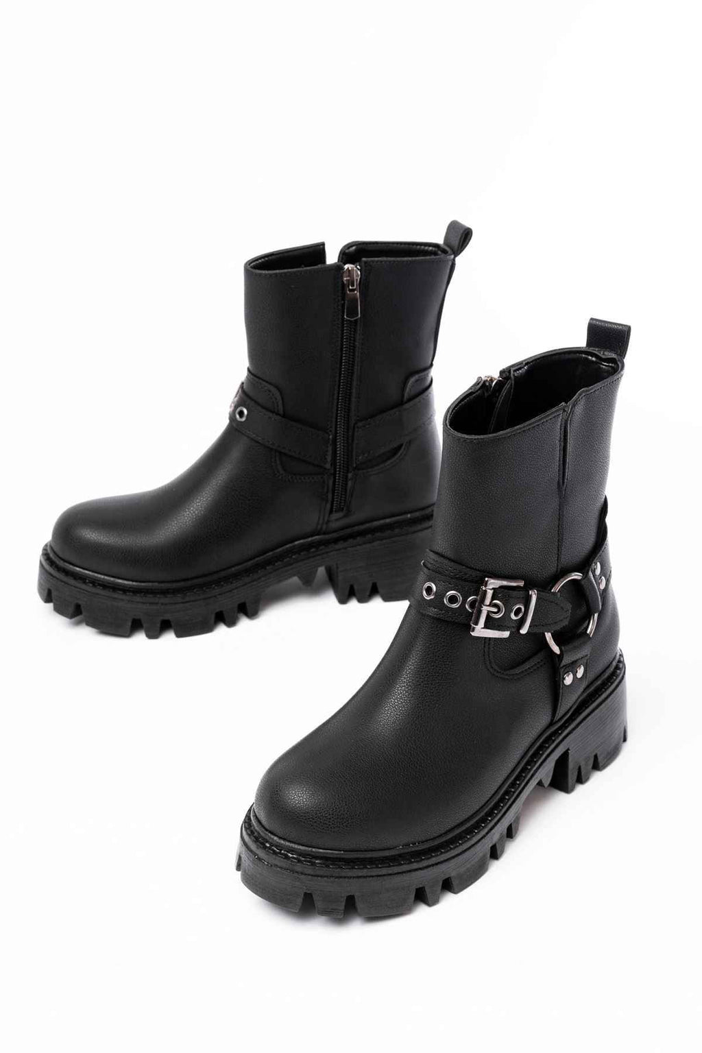 Ayakkabı Aşkı 868-2015 Siyah Fermuarlı Günlük Kadın Bot