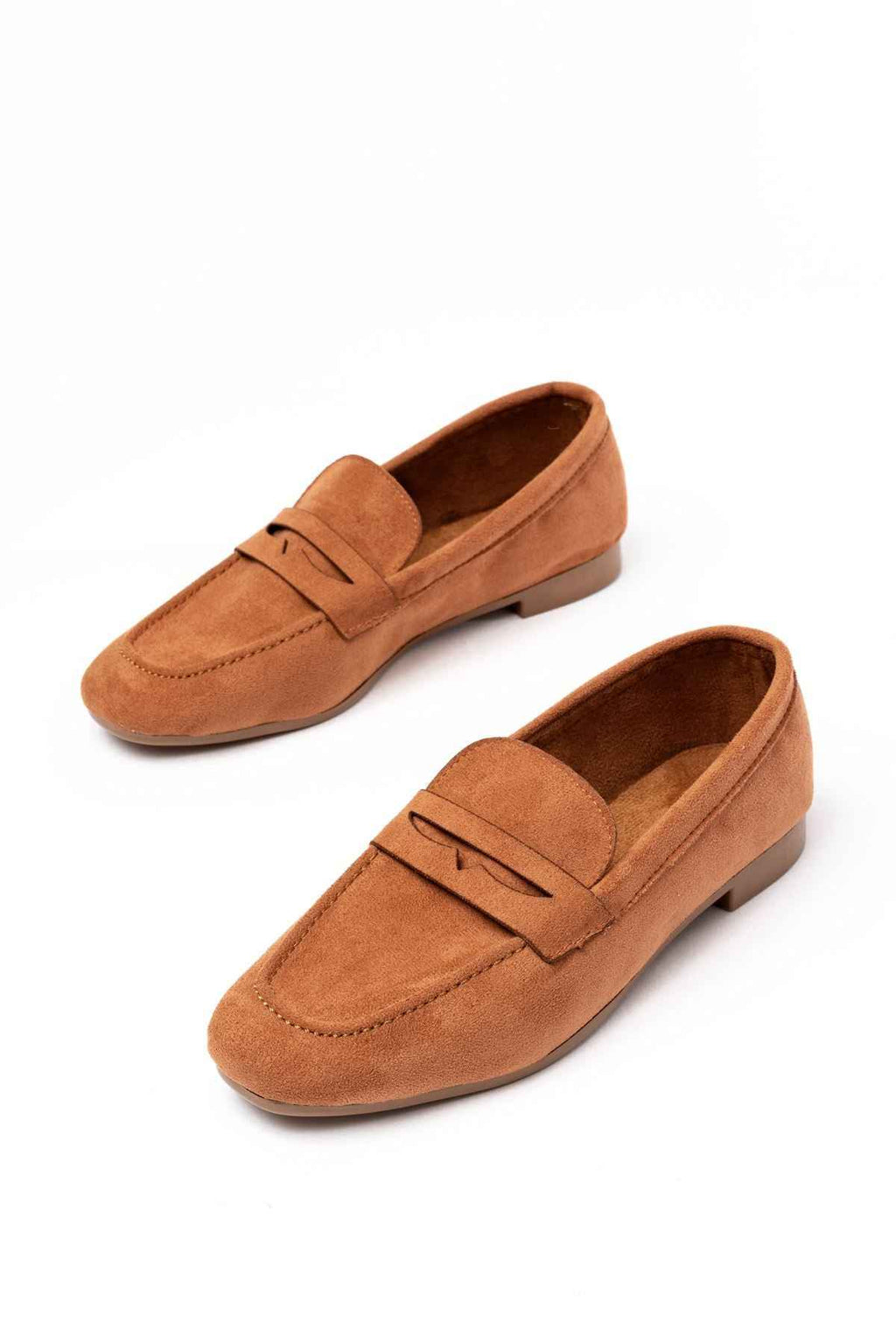 Ayakkabı Aşkı 302 Taba Süet Günlük Kadın Babet