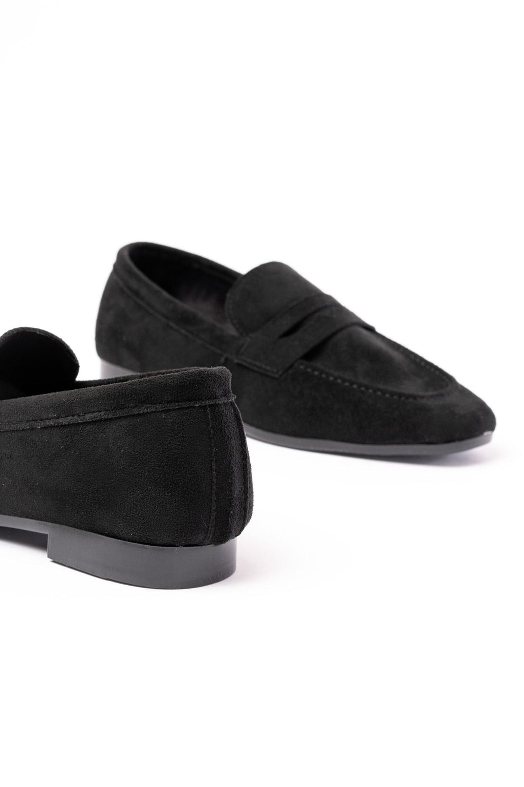 Ayakkabı Aşkı 302 Siyah Süet Günlük Kadın Babet - Ayakkabı Aşkı