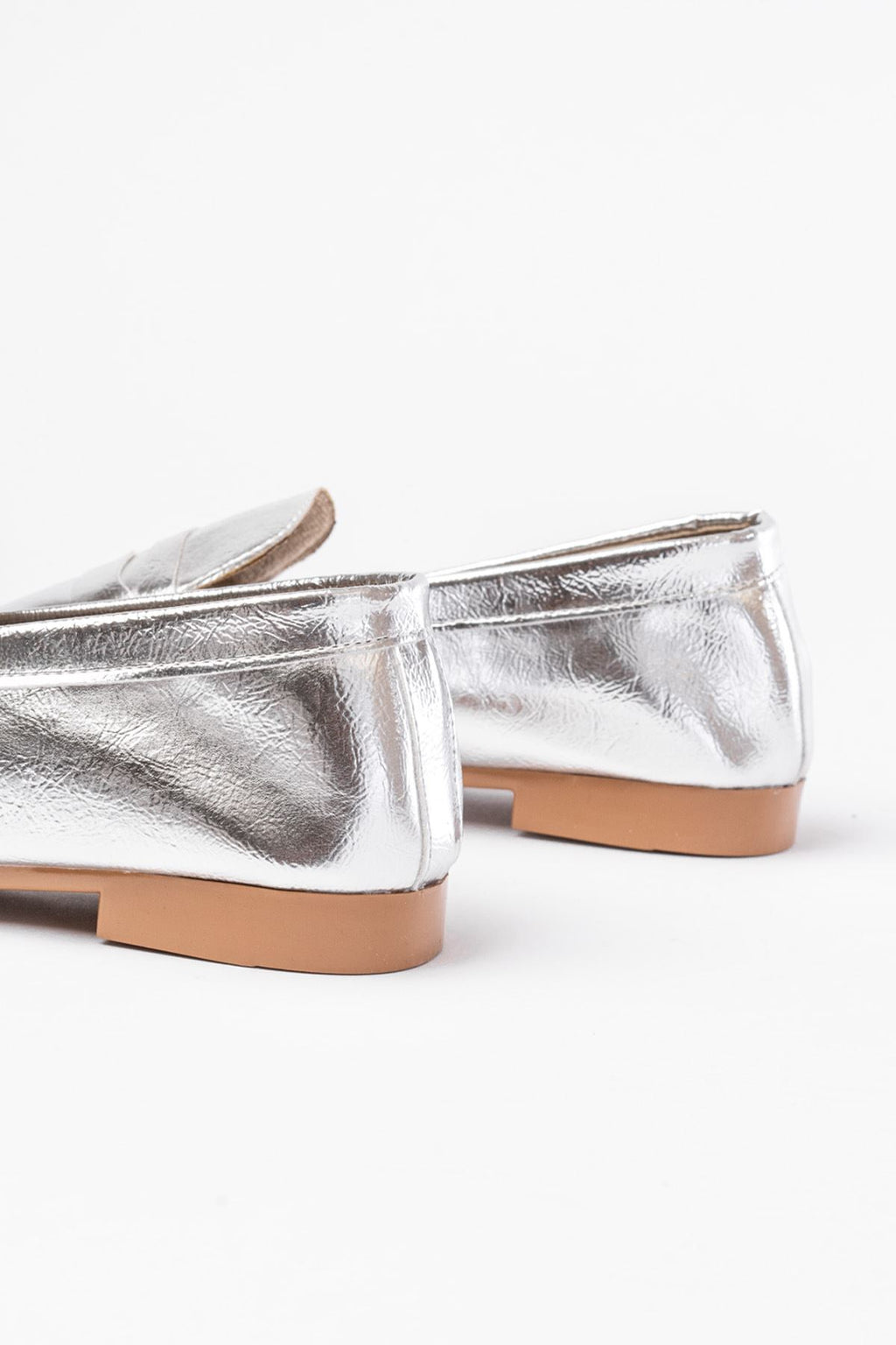 Ayakkabı Aşkı 302 Gümüş Günlük Kadın Babet - Ayakkabı Aşkı