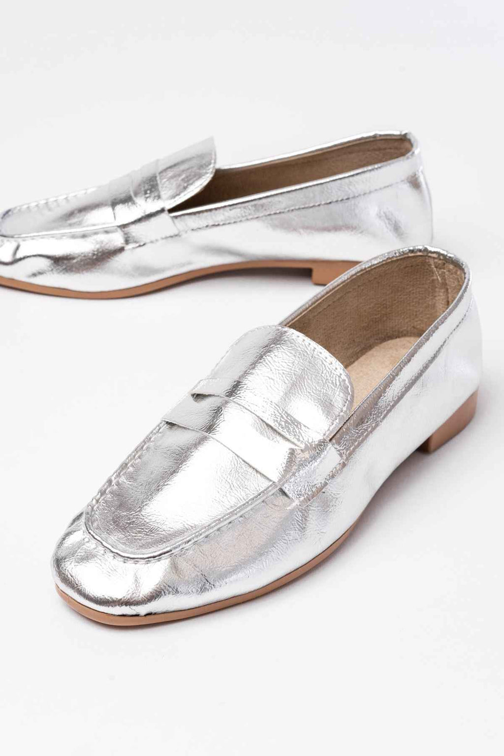 Ayakkabı Aşkı 302 Gümüş Günlük Kadın Babet