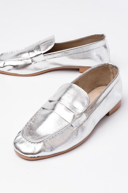 Ayakkabı Aşkı 302 Gümüş Günlük Kadın Babet