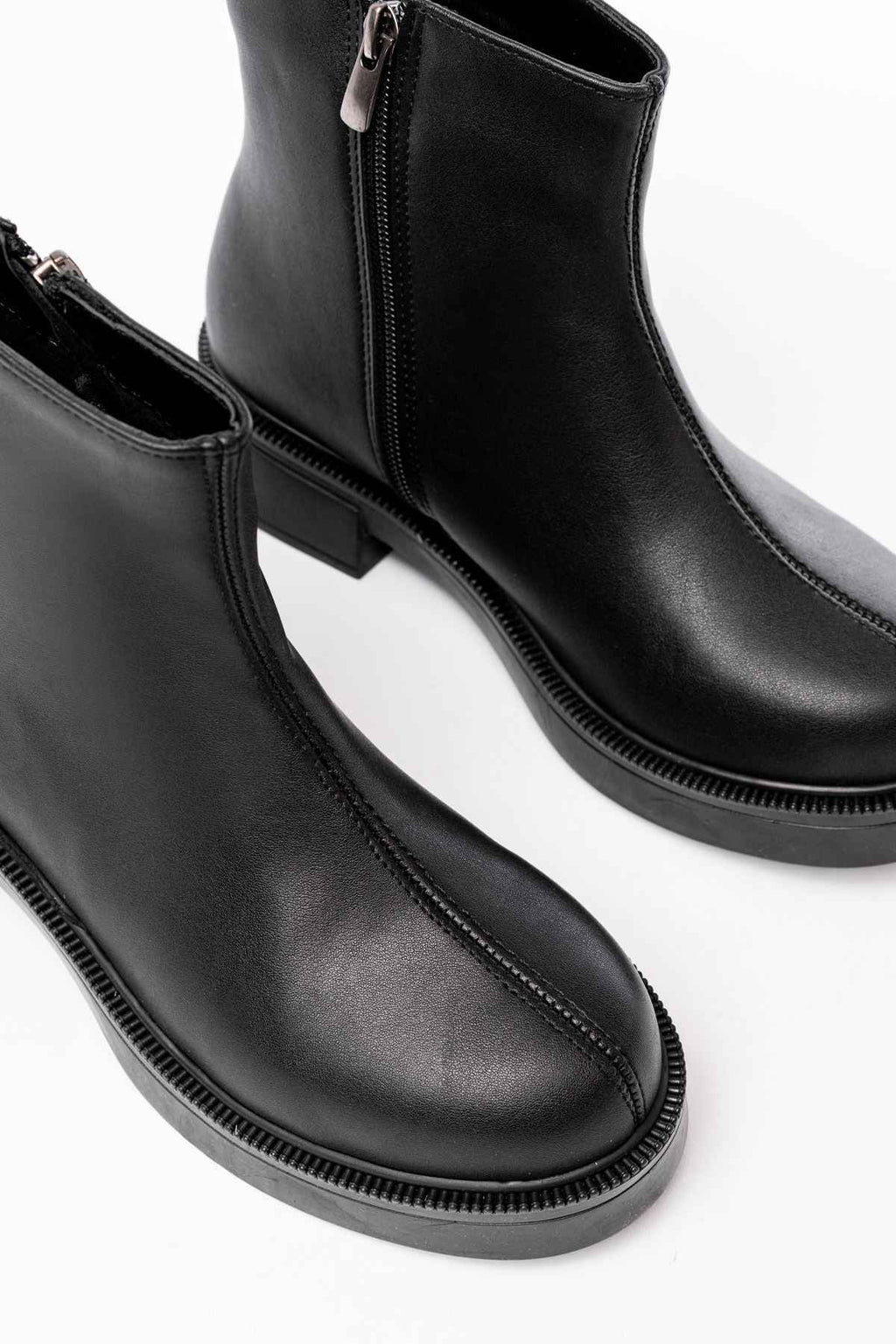 Ayakkabı Aşkı 02-3033 Siyah Fermuarlı Günlük Kadın Bot