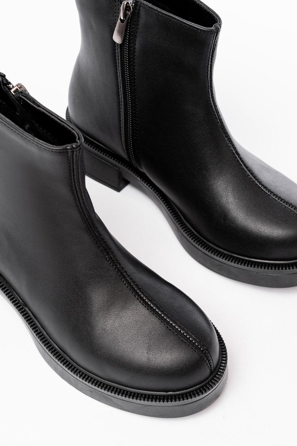 Ayakkabı Aşkı Siyah Fermuarlı Günlük Kadın Bot