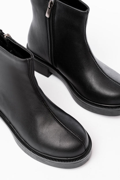 Ayakkabı Aşkı Siyah Fermuarlı Günlük Kadın Bot