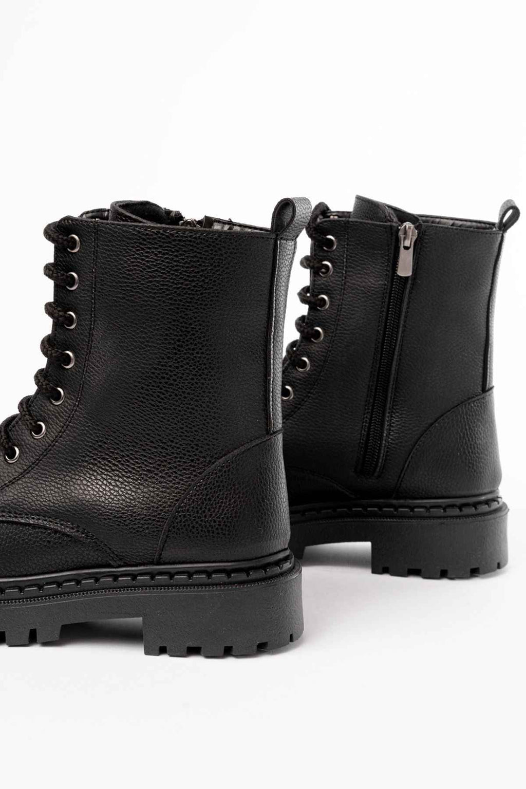 Ayakkabı Aşkı 1101-2289 Siyah Luna Bağcıklı Fermuarlı Günlük Kadın Bot