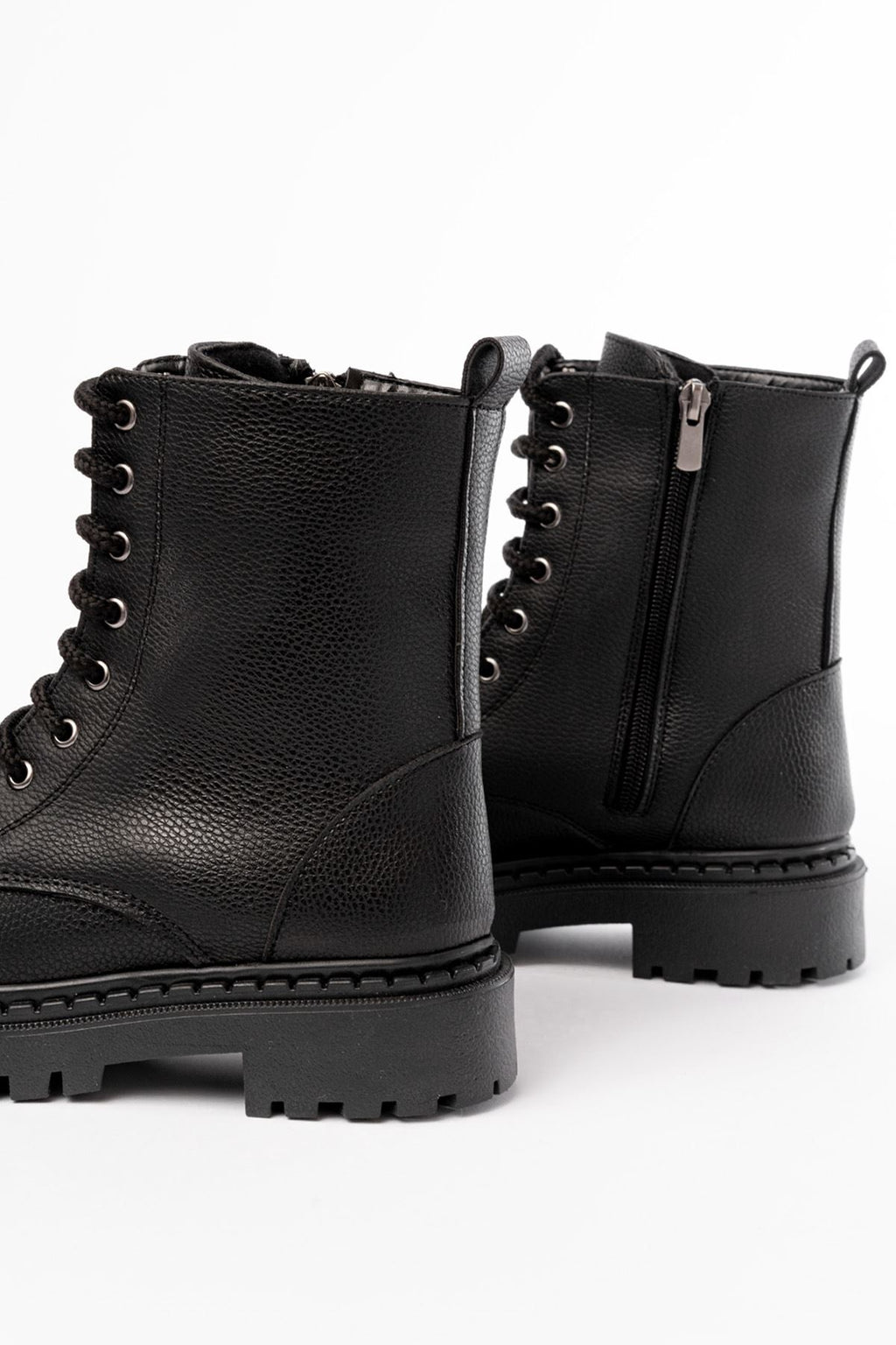 Ayakkabı Aşkı Siyah Luna Bağcıklı Fermuarlı Günlük Kadın Bot