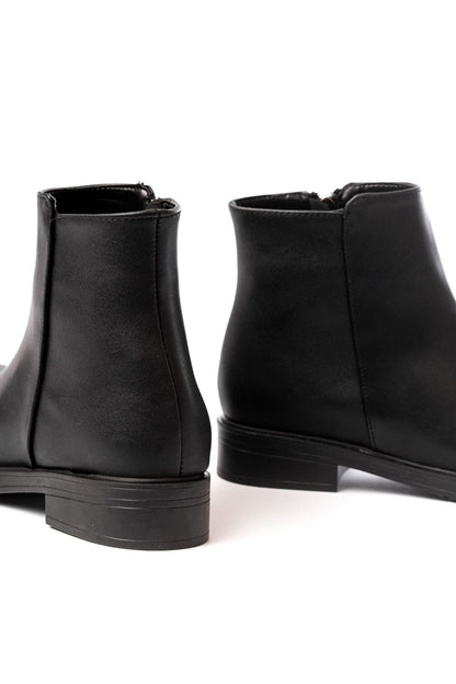 Ayakkabı Aşkı Siyah Fermuarlı Günlük Kadın Bot