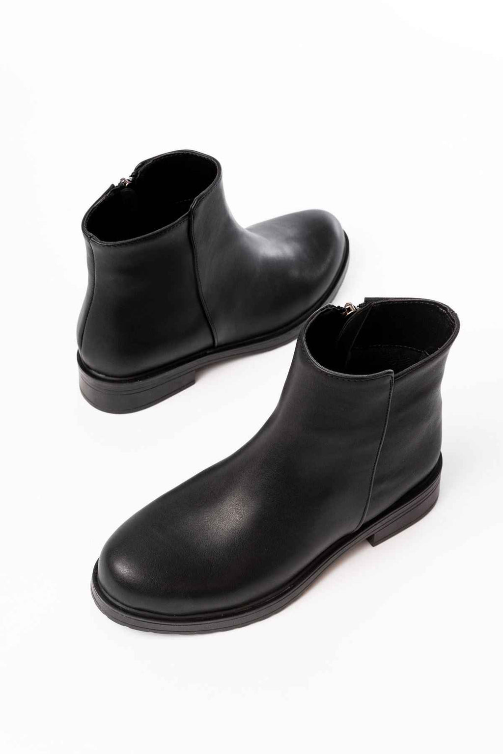 Ayakkabı Aşkı 165-204 Siyah Fermuarlı Günlük Kadın Bot