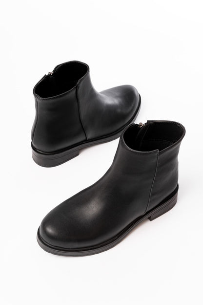 Ayakkabı Aşkı Siyah Fermuarlı Günlük Kadın Bot