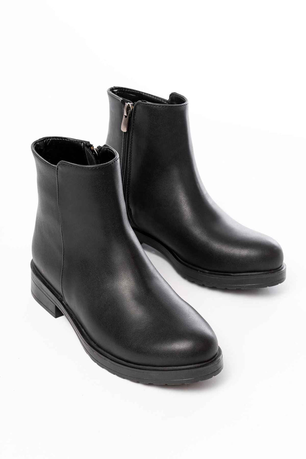 Ayakkabı Aşkı 165-204 Siyah Fermuarlı Günlük Kadın Bot
