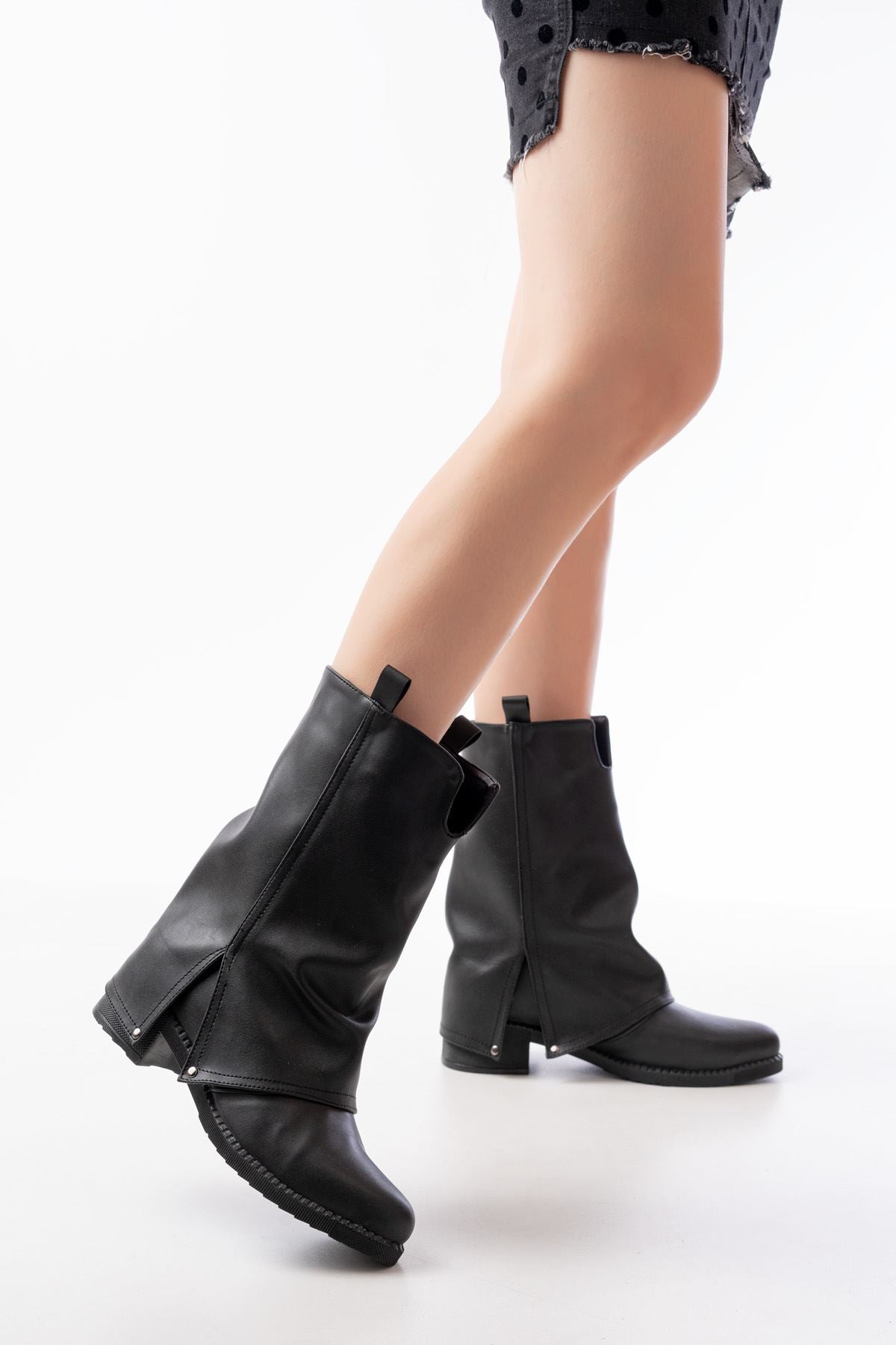 Ayakkabı Aşkı Siyah Günlük Kadın Bot