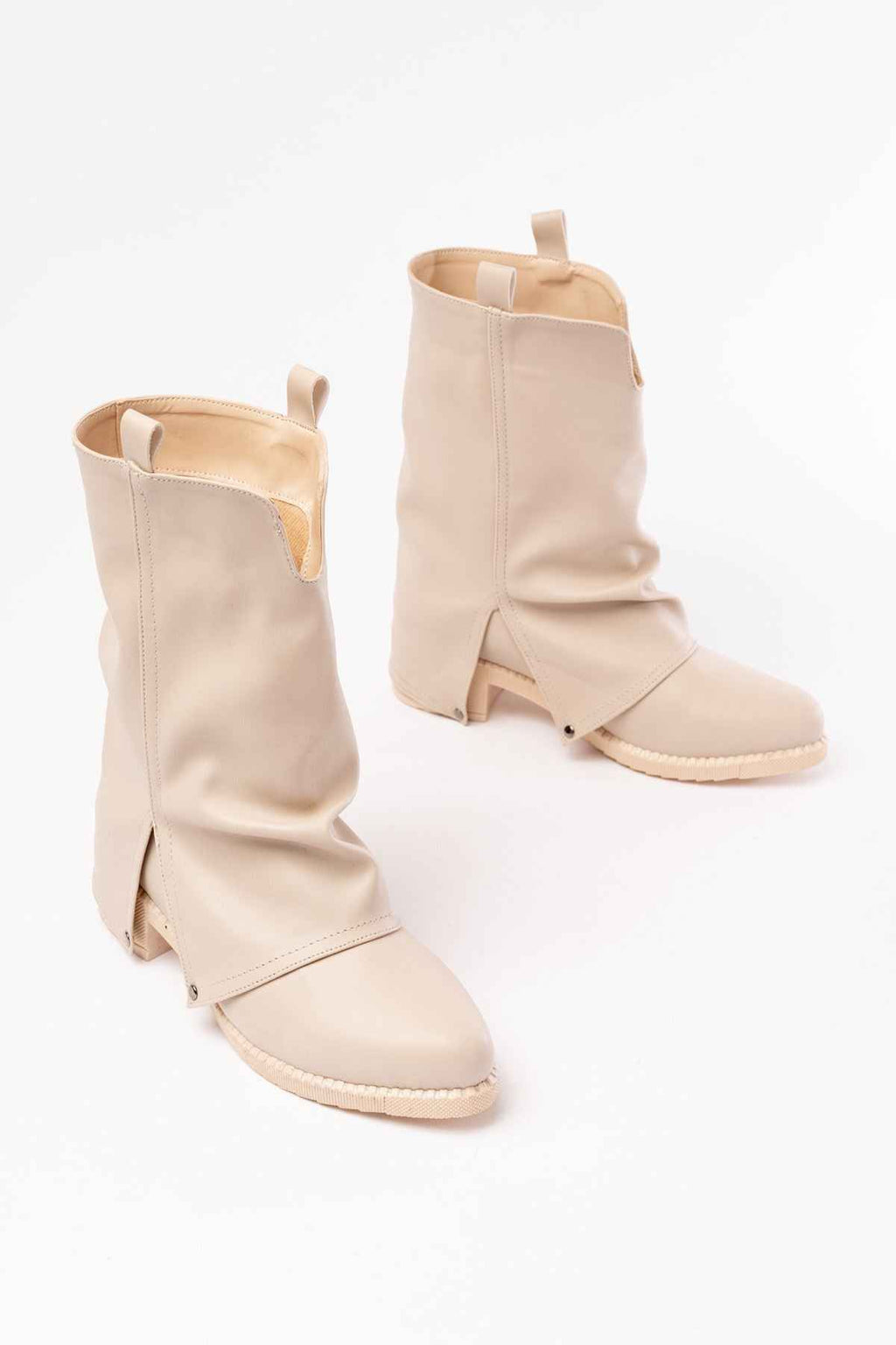 Ayakkabı Aşkı 270-3045 Bej Günlük Kadın Bot