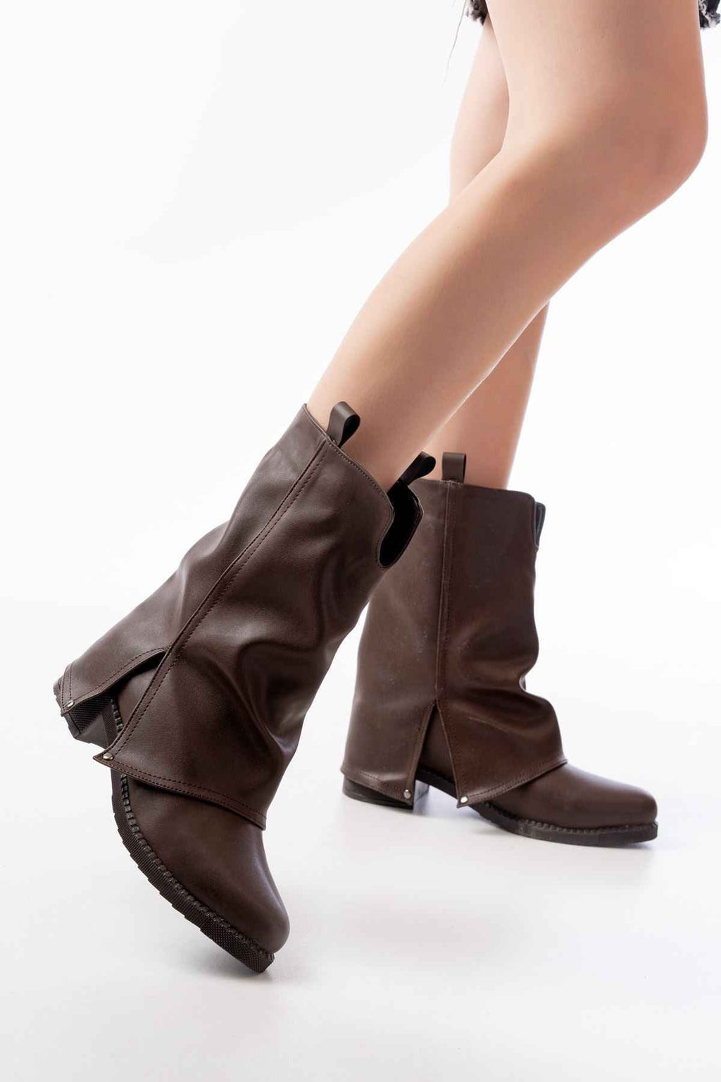 Ayakkabı Aşkı 270-3045 Kahverengi Günlük Kadın Bot