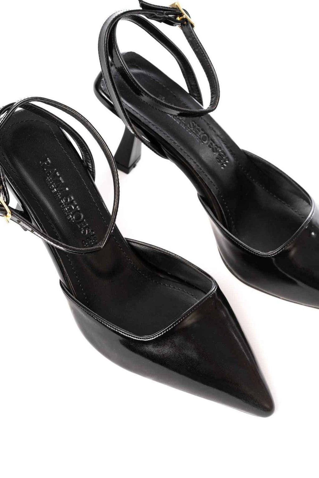 Ayakkabı Aşkı St-004 Siyah Rugan Günlük 7 Cm Topuklu Bayan Ayakkabı