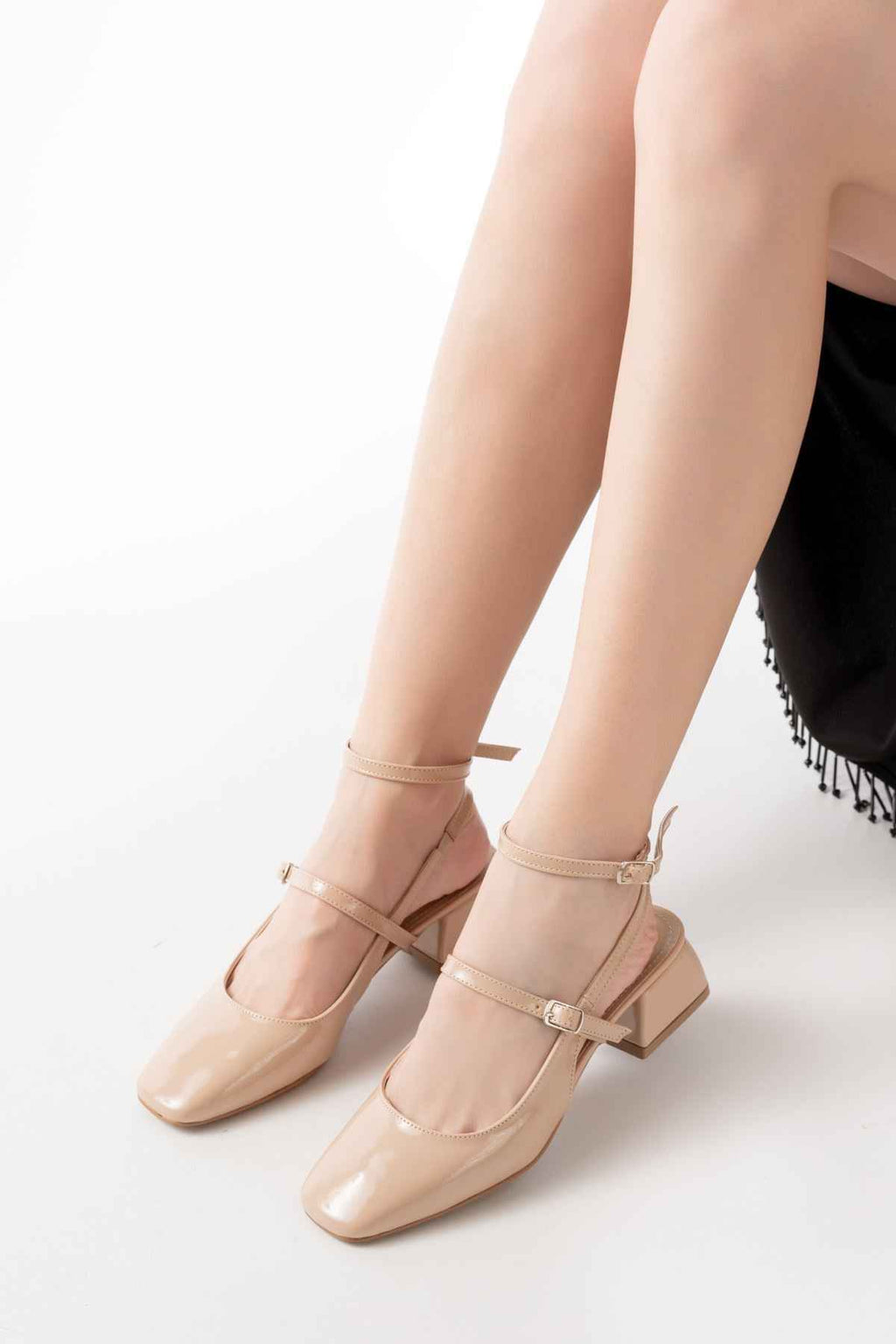 Ayakkabı Aşkı St-003 Nut Rugan Günlük 4 Cm Topuklu Bayan Ayakkabı