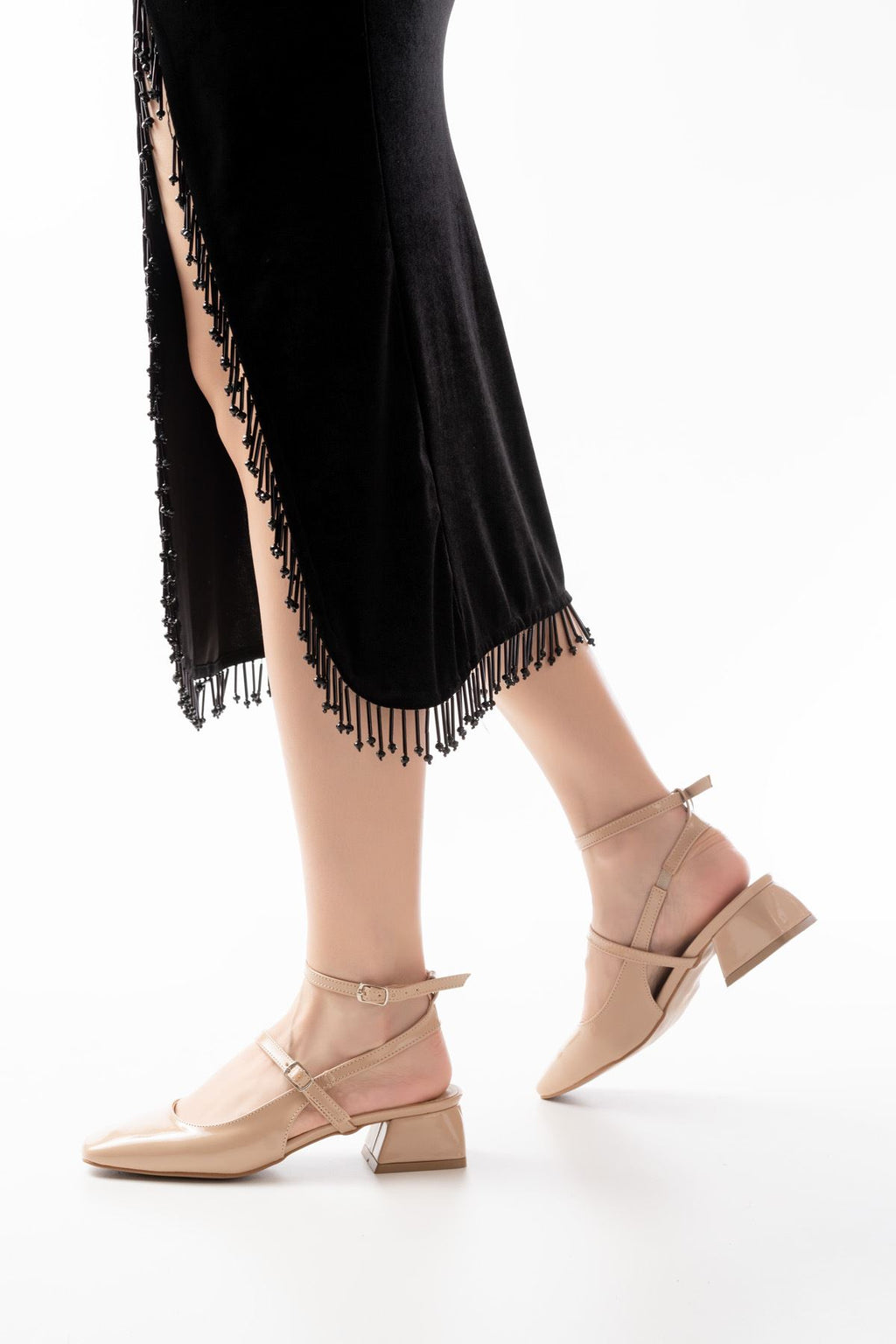 Ayakkabı Aşkı Nut Rugan Günlük 4 cm Topuklu Bayan Ayakkabı - Ayakkabı Aşkı