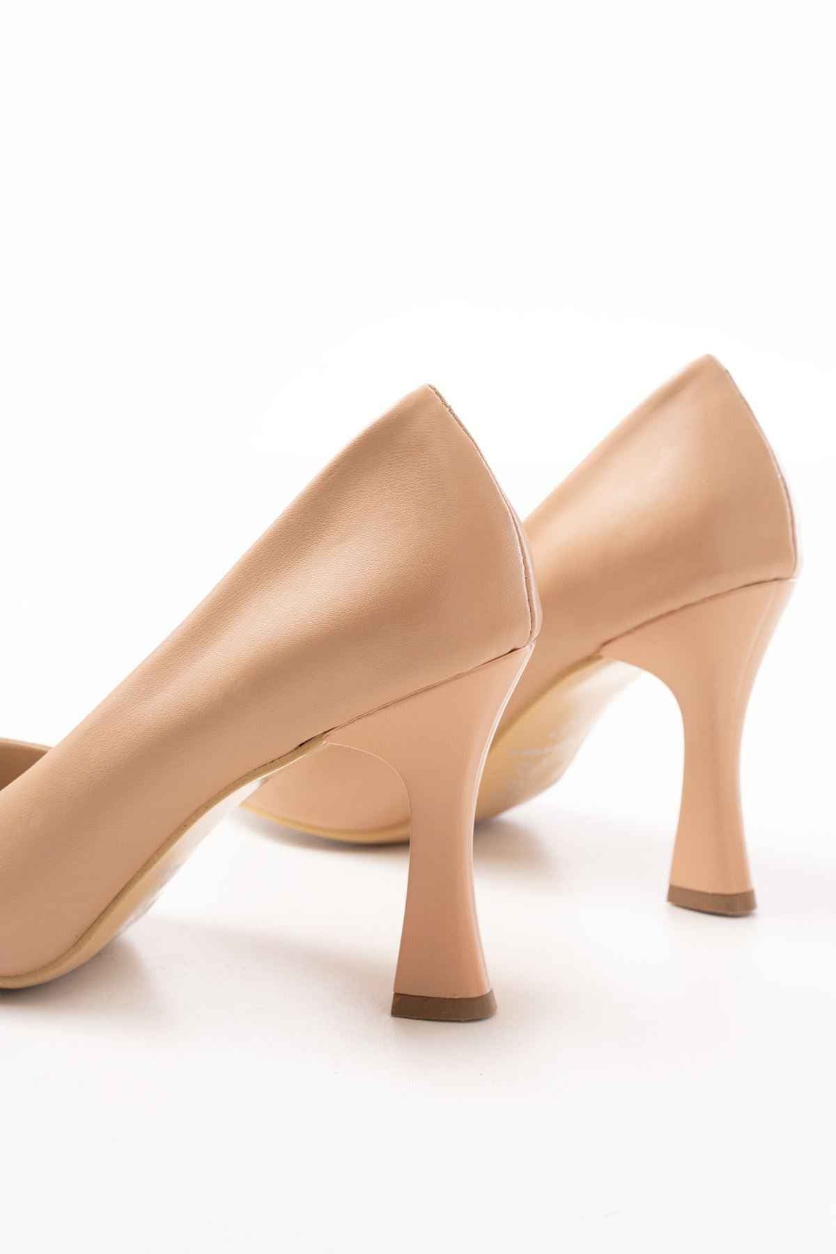 Ayakkabı Aşkı St-001 Nut Günlük 9 Cm Topuklu Bayan Stiletto Ayakkabı