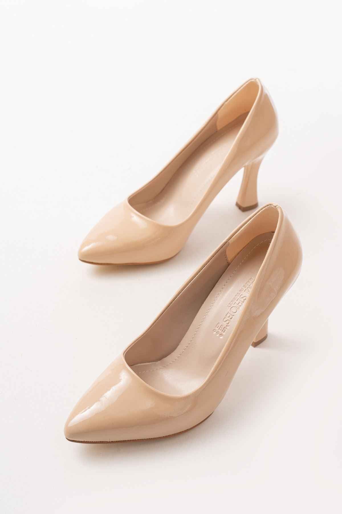 Ayakkabı Aşkı St-001 Nut Rugan Günlük 9 Cm Topuklu Bayan Stiletto Ayakkabı