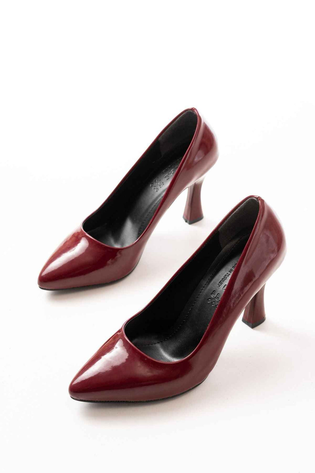 Ayakkabı Aşkı St-001 Bordo Rugan Günlük 9 Cm Topuklu Bayan Stiletto Ayakkabı