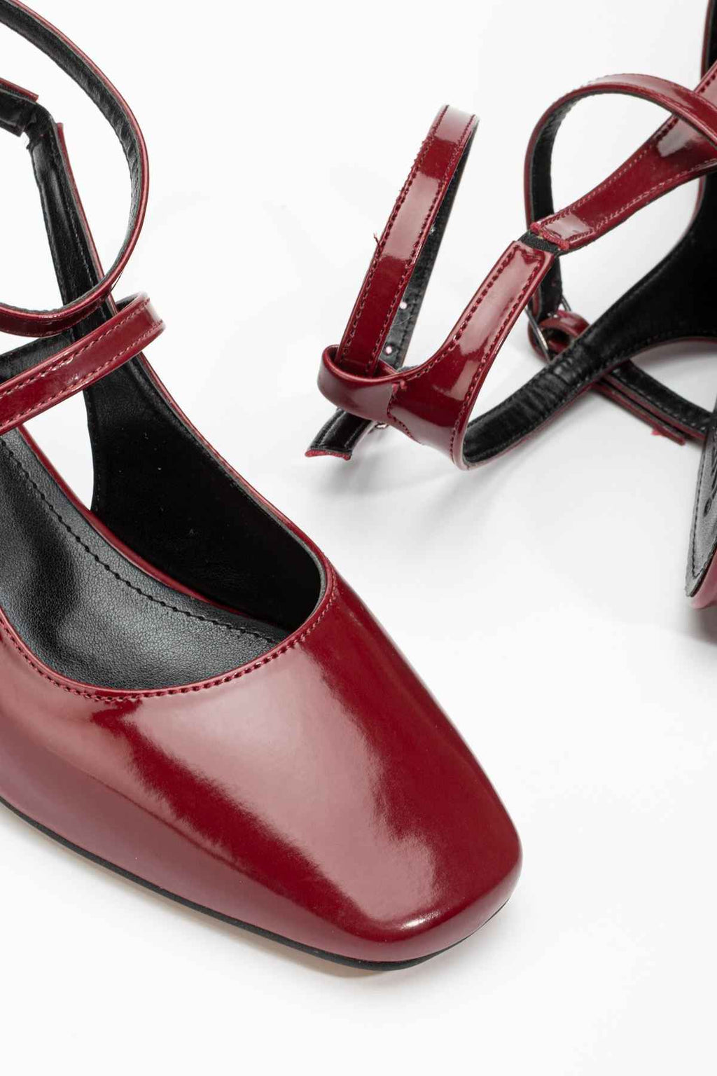 Ayakkabı Aşkı St-003 Bordo Rugan Günlük 4 Cm Topuklu Bayan Ayakkabı