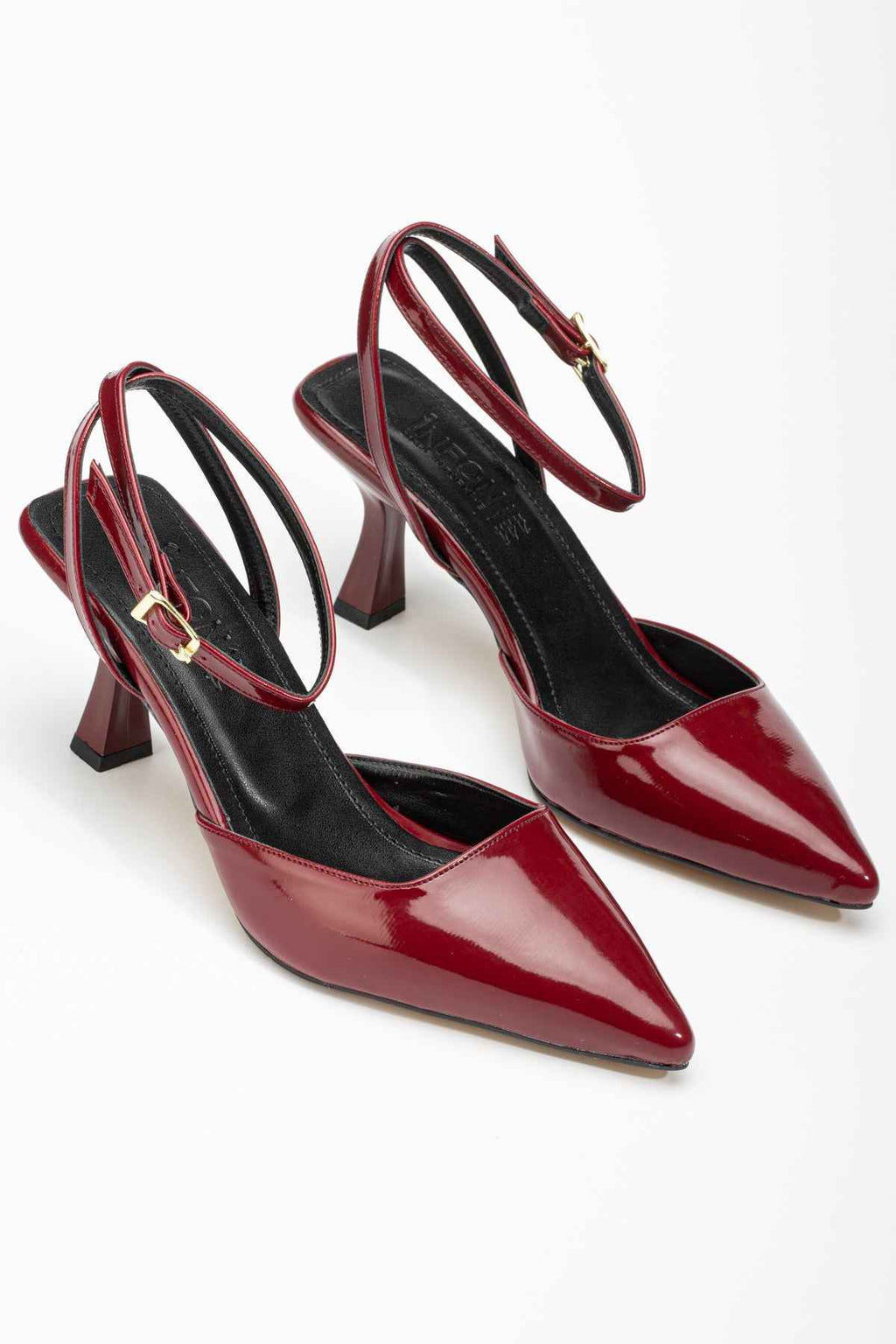 Ayakkabı Aşkı St-004 Bordo Rugan Günlük 7 Cm Topuklu Bayan Ayakkabı