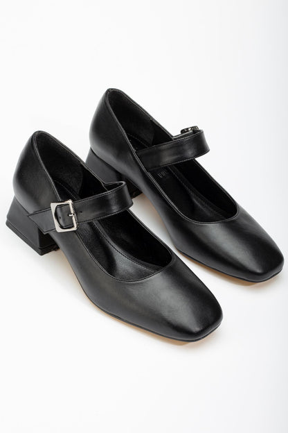 Ayakkabı Aşkı Siyah Günlük 4 cm Topuklu Bayan Ayakkabı