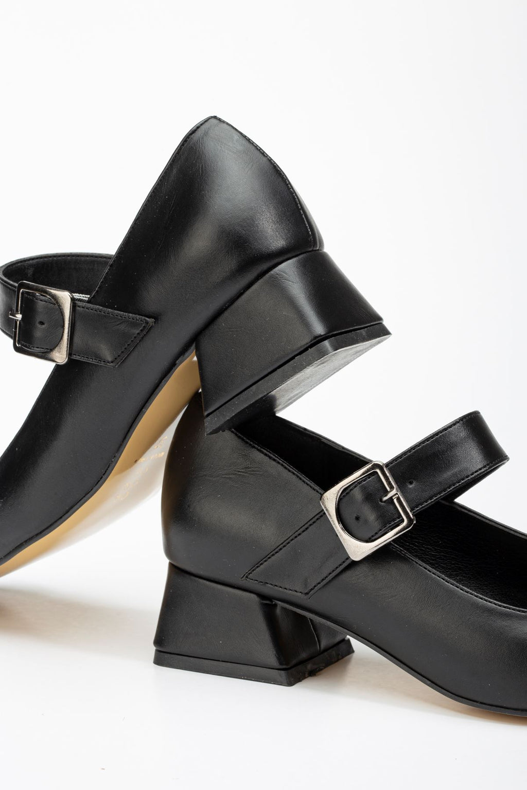 Ayakkabı Aşkı Siyah Günlük 4 cm Topuklu Bayan Ayakkabı