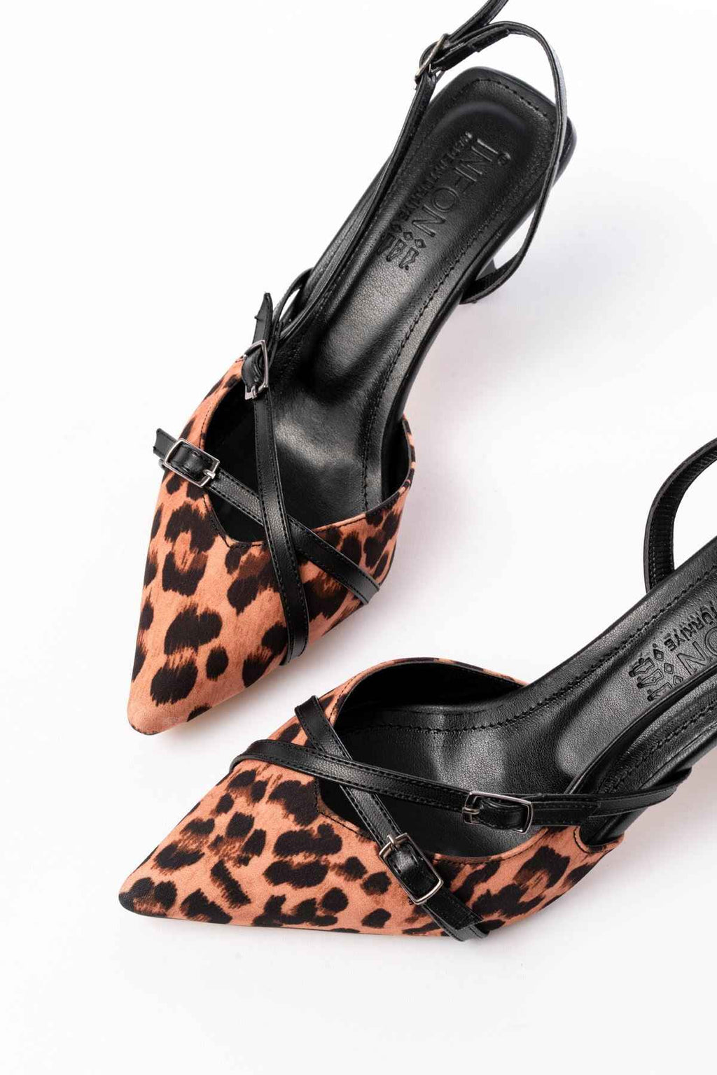 Ayakkabı Aşkı St-005 Leopar Günlük 7 Cm Topuklu Bayan Ayakkabı